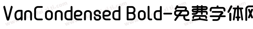 VanCondensed Bold字体转换